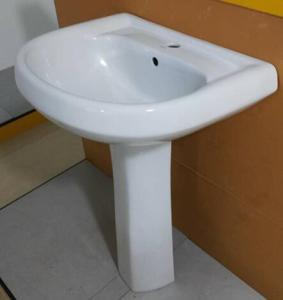 Africa Market Twyford Ceramic Pedestal Wash Basin with Soncap Certificate