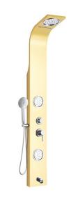304 Stainless Steel Gold Mirror Finished Shower Panel